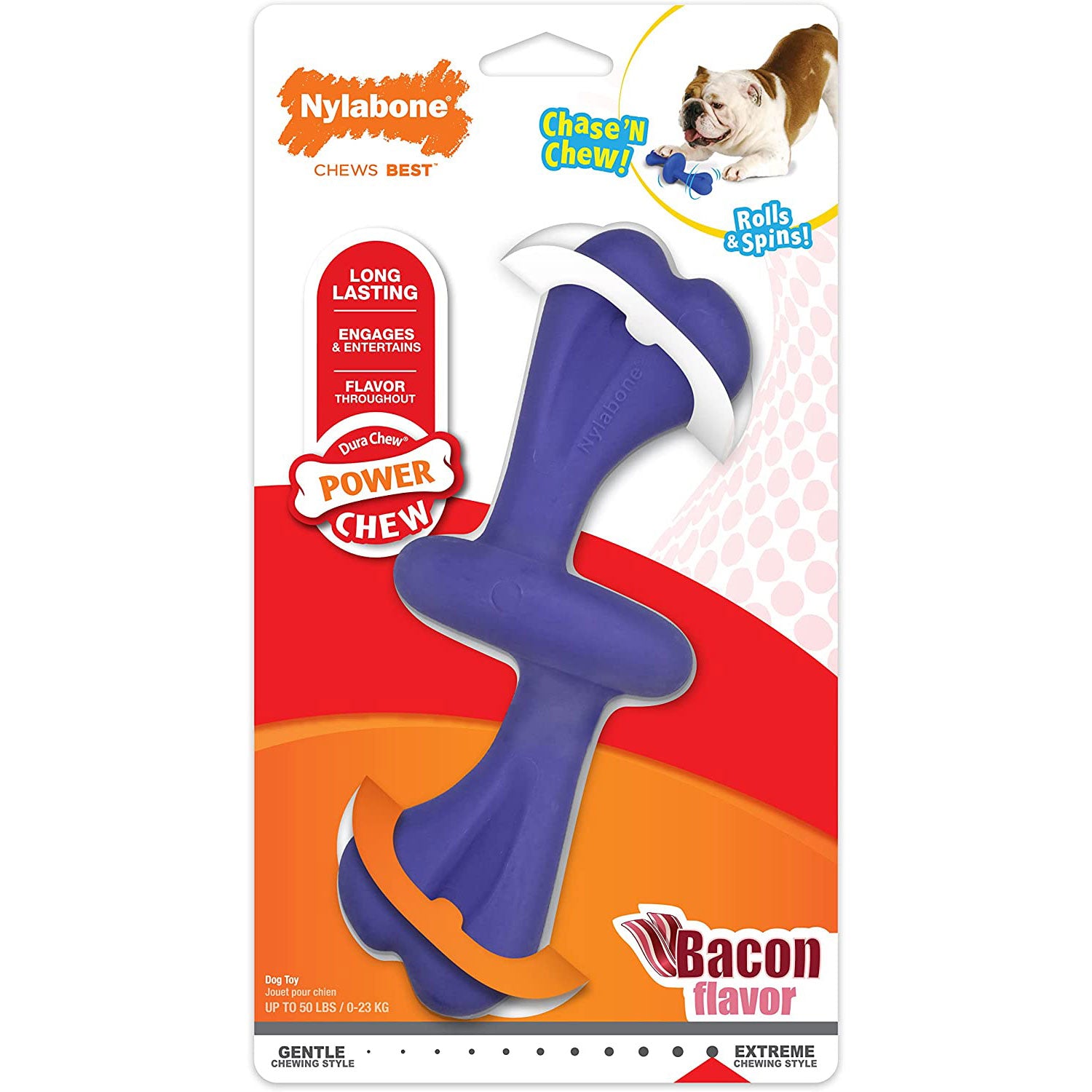Nylabone Flavored Rubber Dog Bones Nylabone Rubber Antler Dog Toy