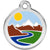 Red Dingo Mountain Pet ID Dog Tags