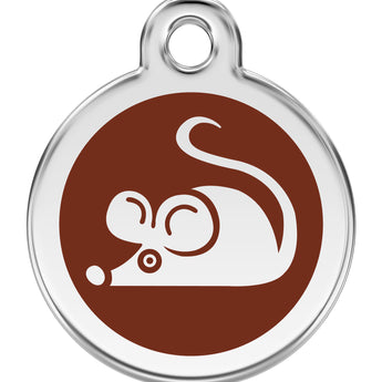 Red Dingo Mouse Pet ID Cat Tags