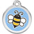 Red Dingo Bumble Bee Light Blue Pet ID Dog Tags