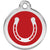 Red Dingo Horse Shoe Pet ID Dog Tags