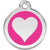 Red Dingo Heart Pet ID Dog Tags