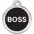 Red Dingo Boss Pet ID Dog Tags