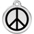 Red Dingo Peace Pet ID Dog Tags
