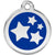 Red Dingo Stars Pet ID Dog Tags