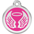 Red Dingo Angel Wings Pet ID Dog Tags