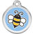 Red Dingo Bumble Bee Light Blue Pet ID Dog Tags