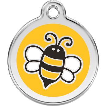 Red Dingo Bumble Bee Yellow Pet ID Dog Tags
