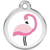 Red Dingo Flamingo Pet ID Dog Tag