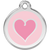 Red Dingo Pink Heart Pet ID Dog Tags