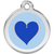 Red Dingo Blue Heart Pet ID Dog Tag