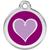 Red Dingo Purple Heart Pet ID Dog Tags