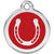 Red Dingo Horse Shoe Pet ID Dog Tags