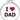 Red Dingo I Love Dad Pet ID Tag