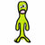 Tuffy Dog Toys Alien G6 Green