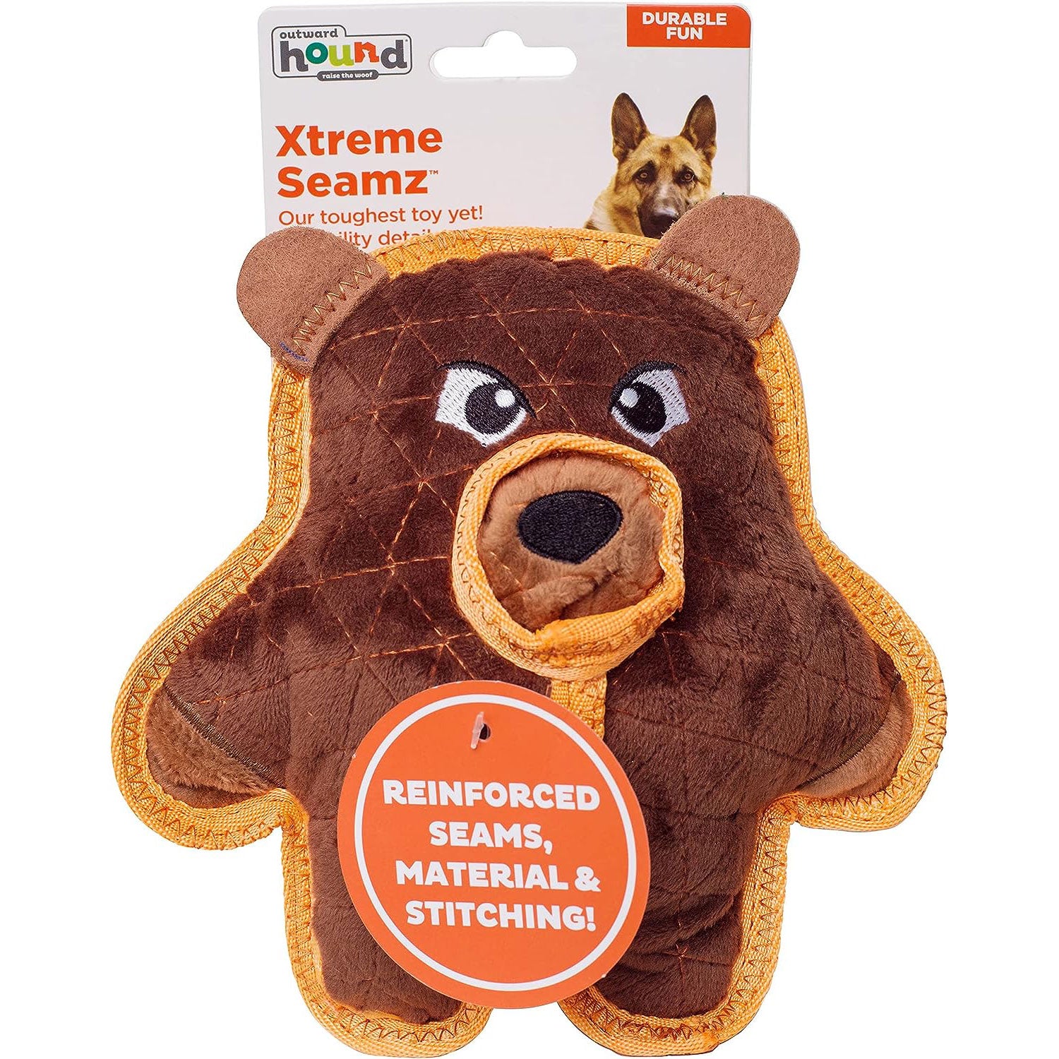 Outward Hound Xtreme Seamz Leopard Dog Toy - Tan - M : Target