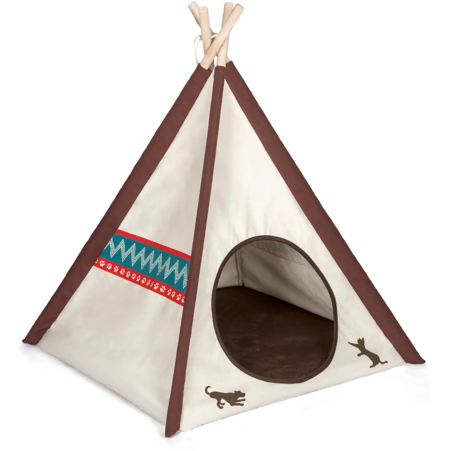 teepee tent for pets P.L.A.Y. Teepee Tent 24.8"X24.8"X29.1"-Classic
