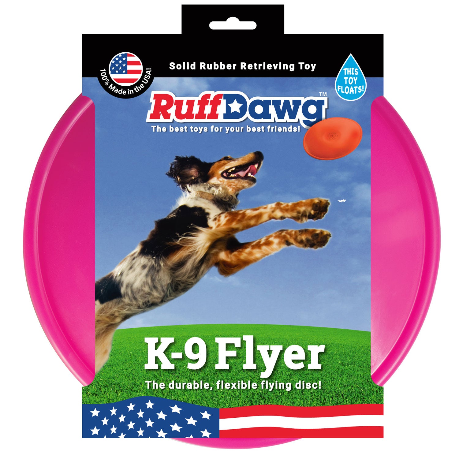 Dog Chew Toys Super Tough Dog Frisbee Ruff Dawg K9 Flyer Dog