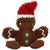 Mighty Dog Toys Microfiber Gingerbread Man