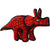 Tuffy Dog Toys Marty the Triceratops JR