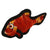 Tuffy Dog Toys Red the Fish JR