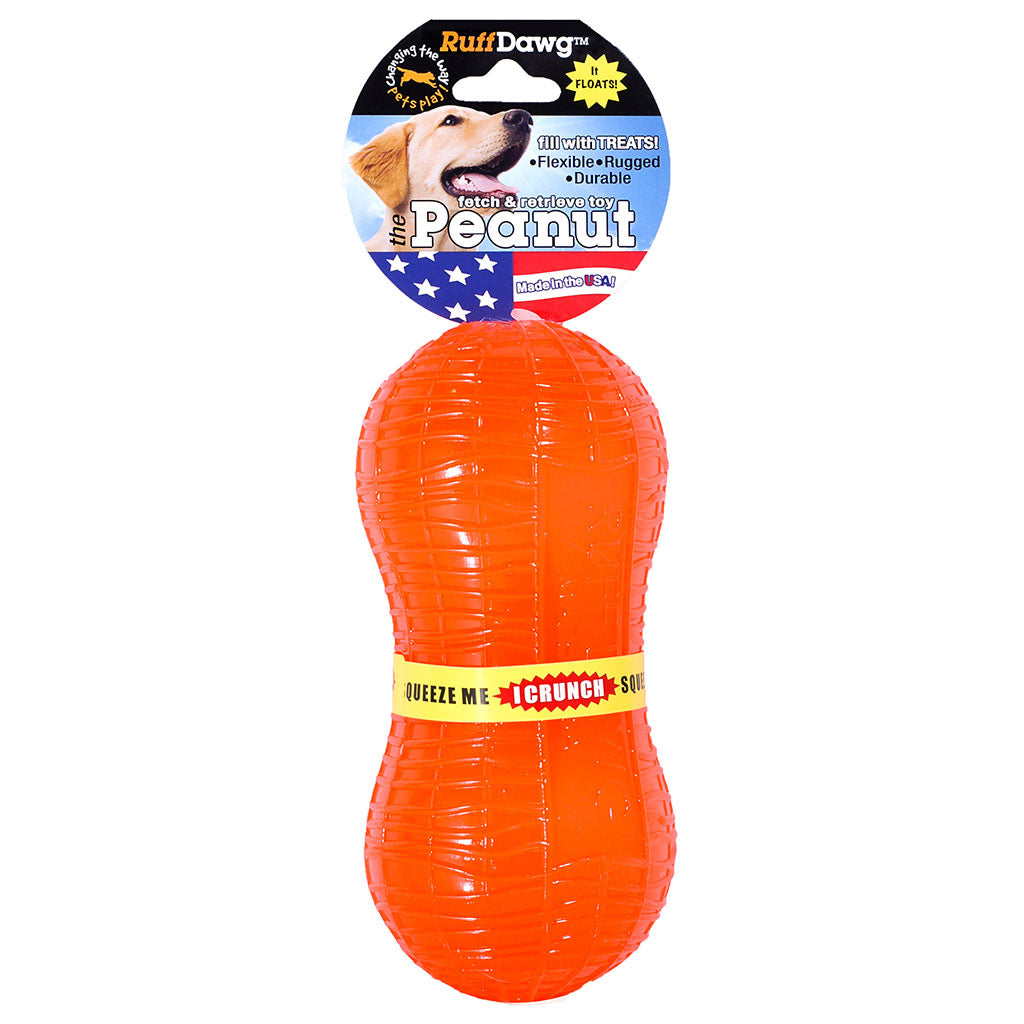 Ruff Dawg Peanut Crunch Rubber Retrieving Dog Toy – DogTuff