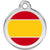 Red Dingo Spanish Flag Pet ID Dog Tags