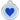 Red Dingo Blue Heart Pet ID Dog Tag