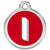 Red Dingo Alphabet Tag Letter I Pet ID