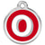 Red Dingo Alphabet Tag Letter O Pet ID