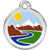 Red Dingo Mountain Pet ID Dog Tags