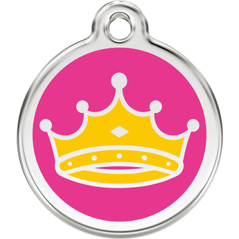 Red Dingo Queen Crown Pet ID Dog Tags