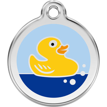 Red Dingo Rubber Duck Pet ID Dog Tags