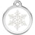 Red Dingo Snowflake Pet ID Dog Tags