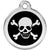 Red Dingo Skull/Crossbones Pet ID Dog Tags