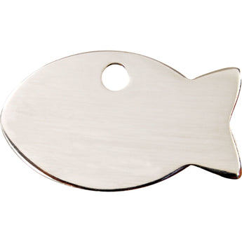 Red Dingo Stainless Steel Fish Pet ID Cat Tag
