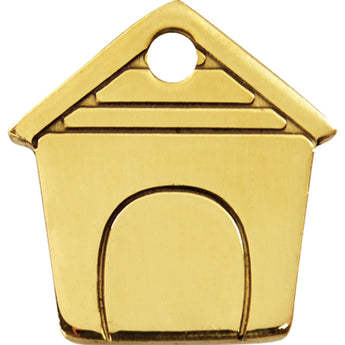 Red Dingo Brass Dog House Pet ID Dog Tags