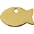 Red Dingo Brass Fish Pet ID Cat Tags