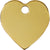 Red Dingo Brass Heart Pet ID Dog Tags