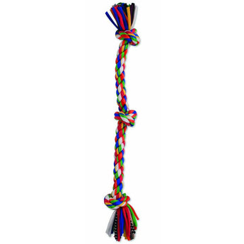 Flossy Chews Cloth Rope 3 Knot Tug 20"