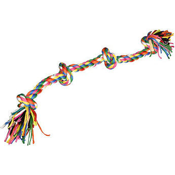 Flossy Chews 4 Knot Rope Dog Tug Toy, Large 27 inch