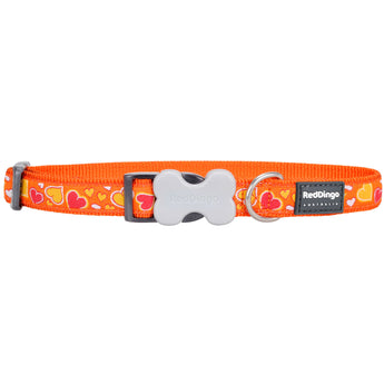 Breezy Love Orange Dog Collar
