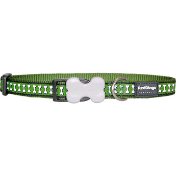 Reflective Collar Green Small (1/2" Wide - 8-12.5" Length)