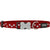 White Stars on Red Dog Collar