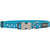 White Star On Turquoise Dog Collar