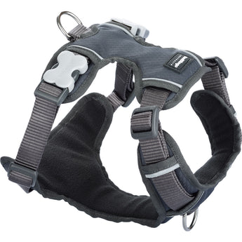 Red Dingo Padded Harness - Grey