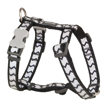 Reflective Ziggy Black Dog Harness