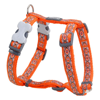Snake Eyes Orange Dog Harness