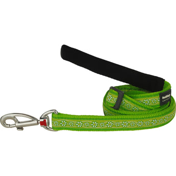 Daisy Chain Lime Green Leash 20mm (4/5" Wide - 4-6' Length)