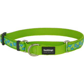 Turquoise Stars on Lime Green Martingale